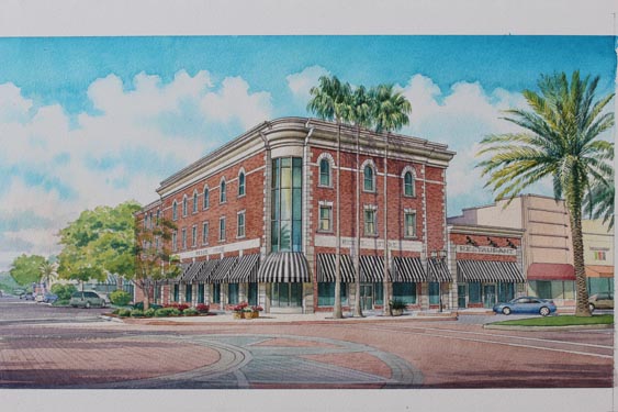 Building Drawing of 166 South Beach Street