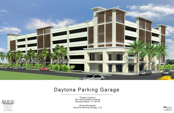 Daytona Parking Garage Rendering