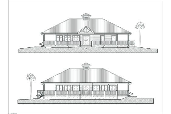Environmental Learning Center Elevations of Front/Back