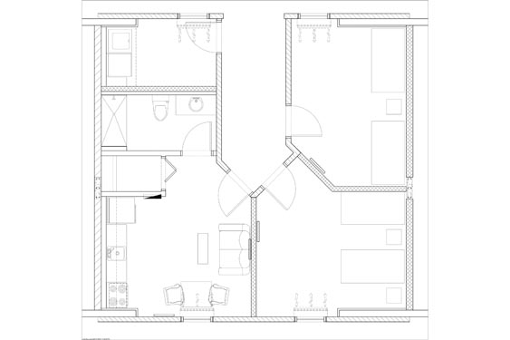 Hope Place Unit B Floor Plans