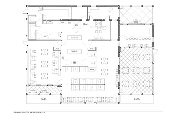 Maria Bonitas Restaurant Floor Plan 1