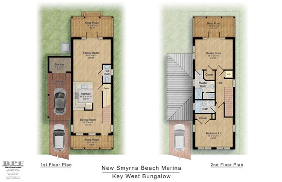NSB Marina Key West Bungalow Floor Plan 1