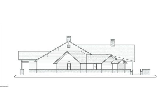 Phillips Ranch Lodge Side Elevations 1