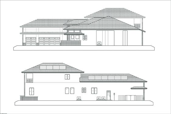 Russell Private Residence Elevations Sides