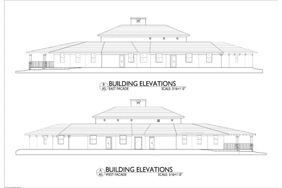 Sarah House ALF Ormond Beach Proposed Building Elevations of Sides